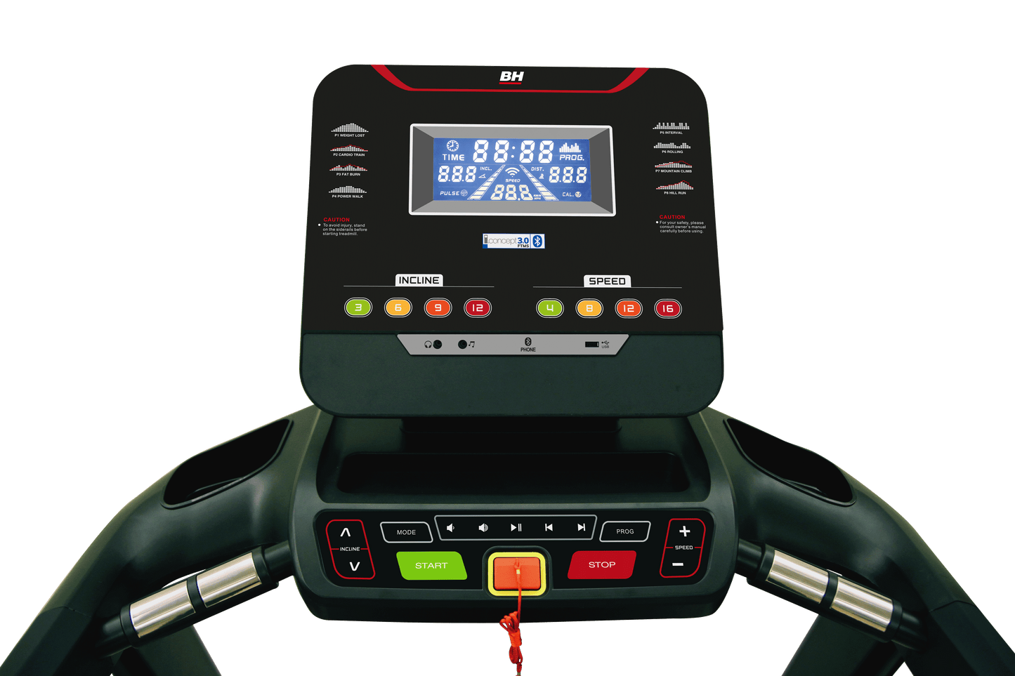 BH Fitness RS800 Multimedia Treadmill G6176TFT